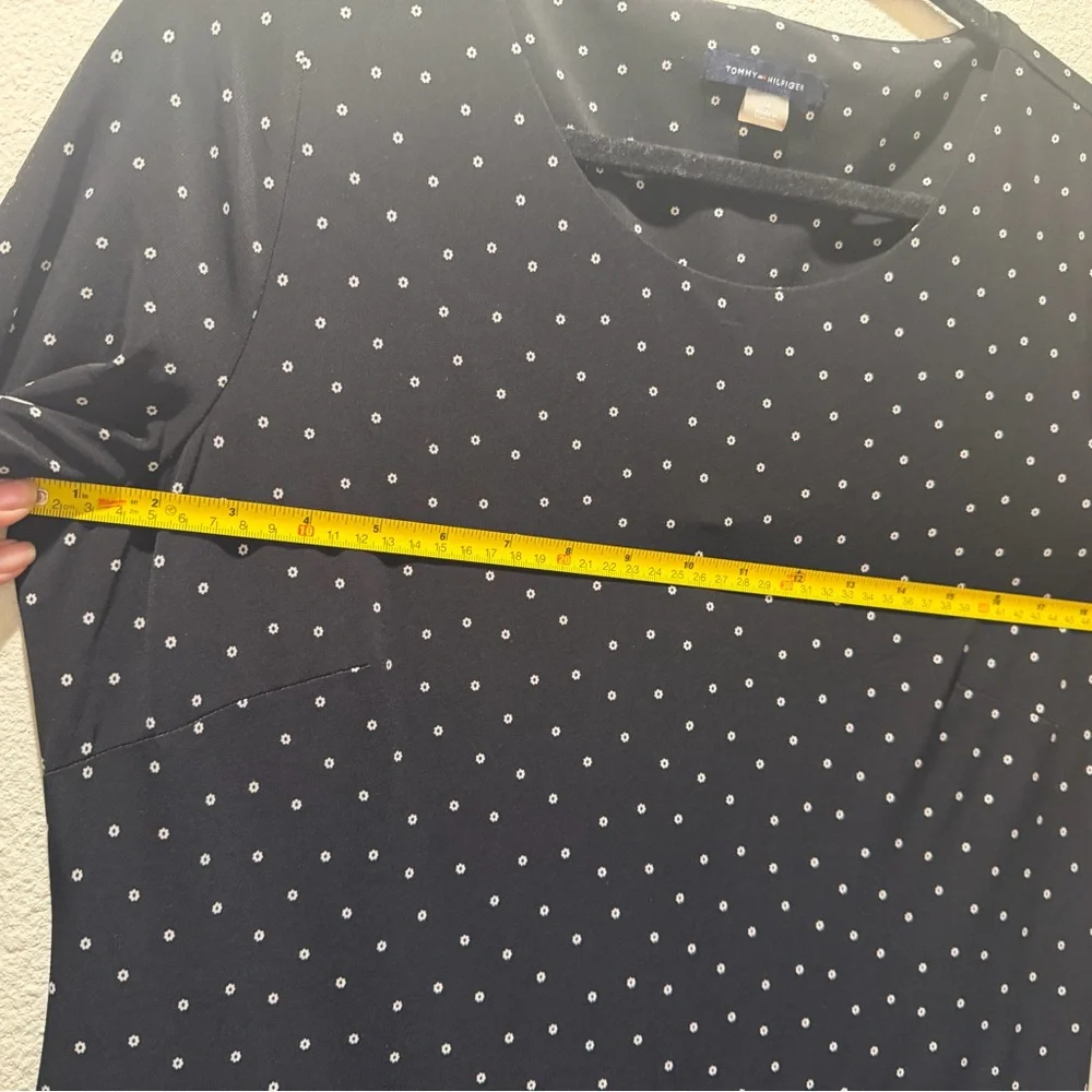 Tommy Hilfiger Women’s Pasisley 3/4 sleeve shift Dress- Size 14